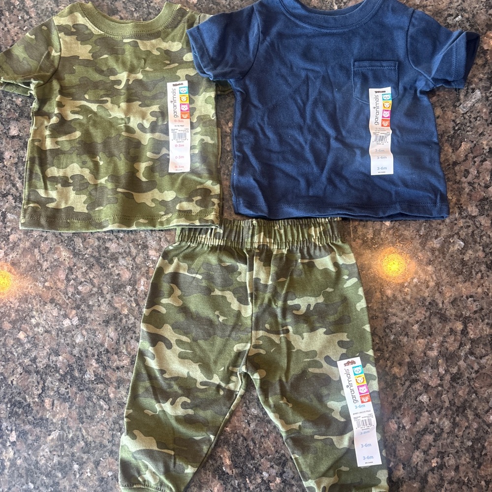 Camo Two-Piece Baby Set plus extra top!